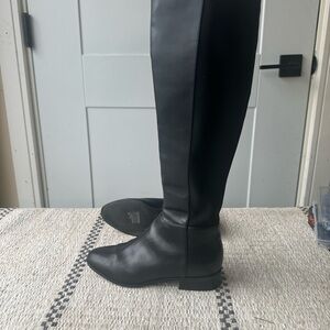 Michael Kors Black Knee-High Leather Boots sz 8